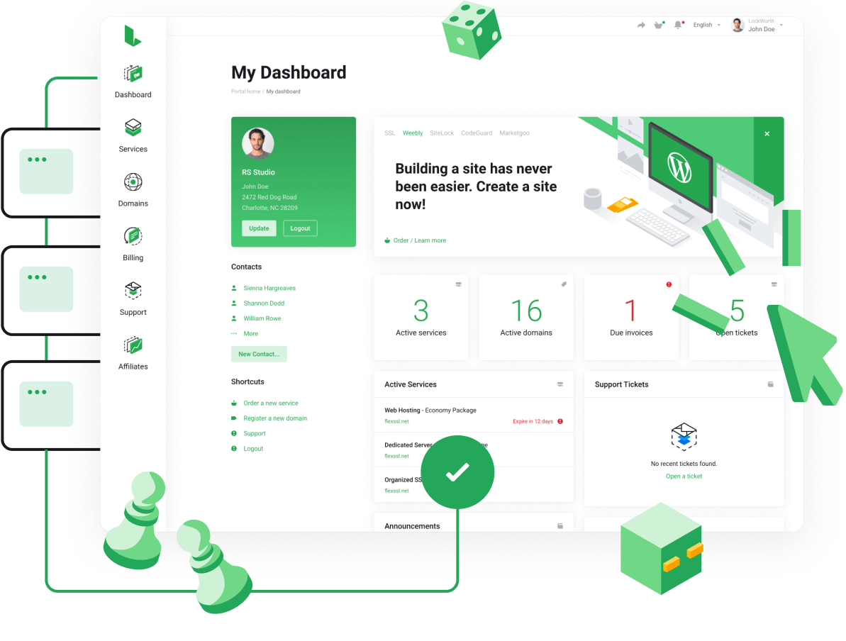 Powerful control panel for easy Game Server management